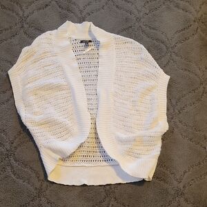 Apt. 9 White Open-Weave Cropped Shrug